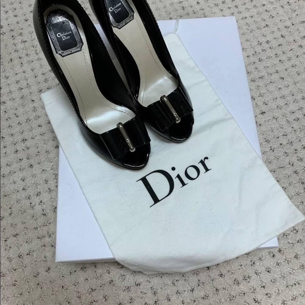 NEW Christian Dior black heels. RV $1,180 Size 39 - Picture 8 of 8